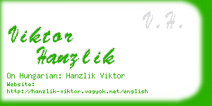 viktor hanzlik business card